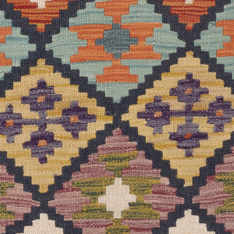 Kelim tapijt - Splash - 129 x 81 cm - veelkleurig