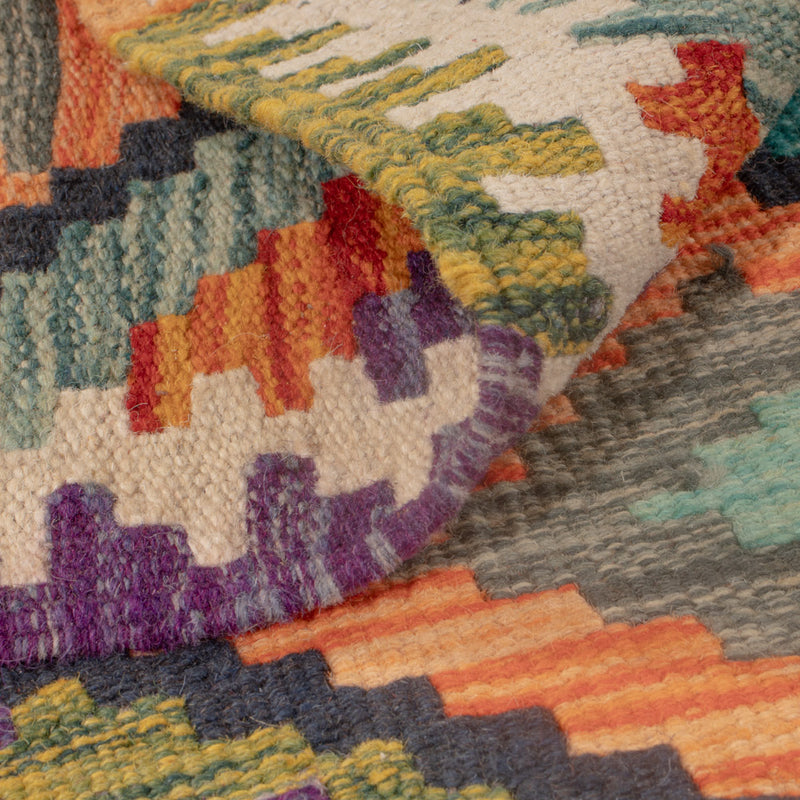 Kelim tapijt - Splash - 124 x 81 cm - veelkleurig