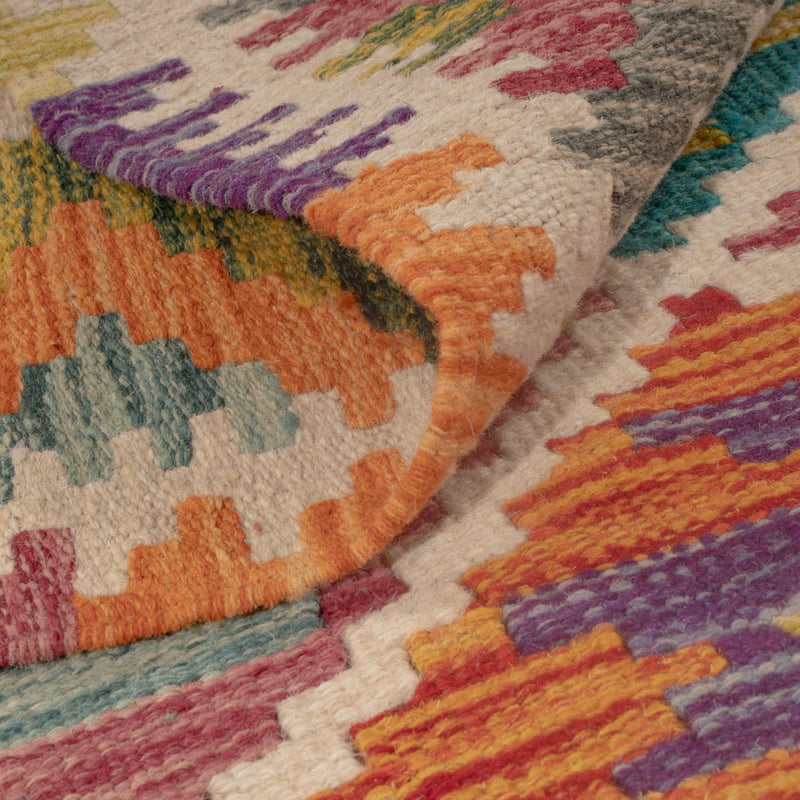 Kelim tapijt - Splash - 119 x 86 cm - veelkleurig