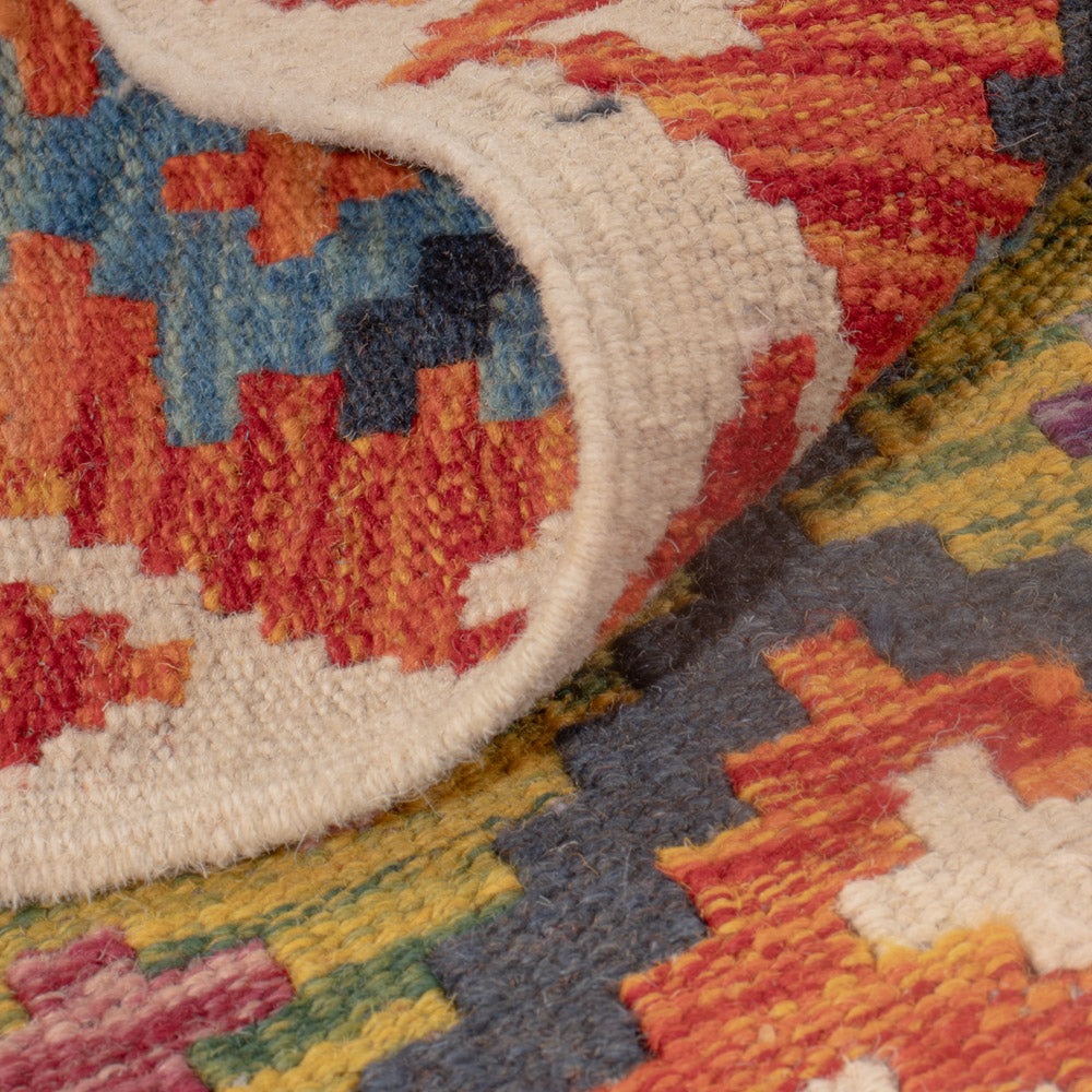 Kelim tapijt - Splash - 114 x 82 cm - veelkleurig