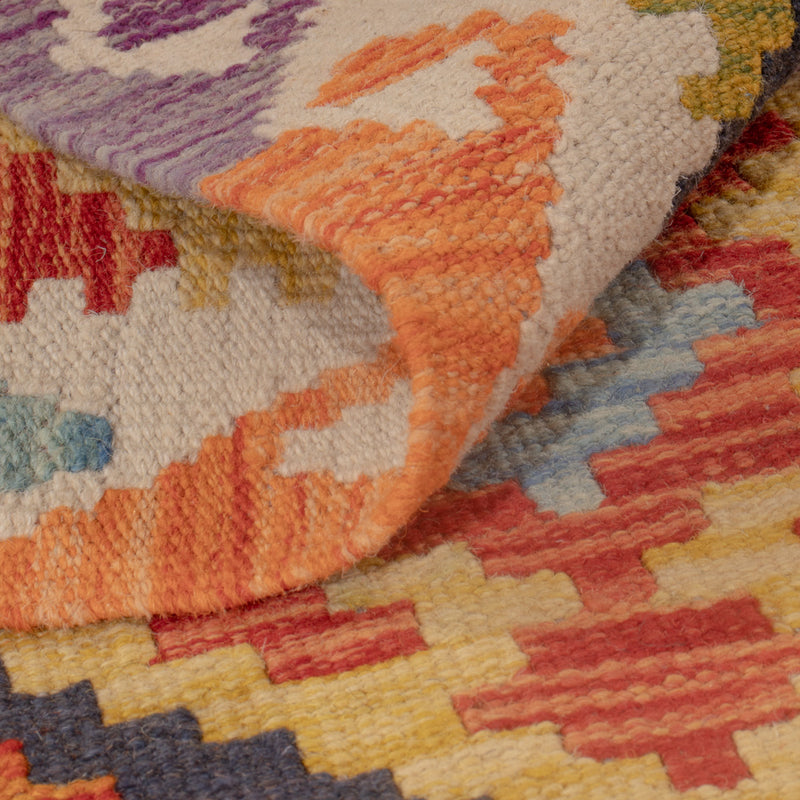 Kelim tapijt - Splash - 121 x 81 cm - veelkleurig