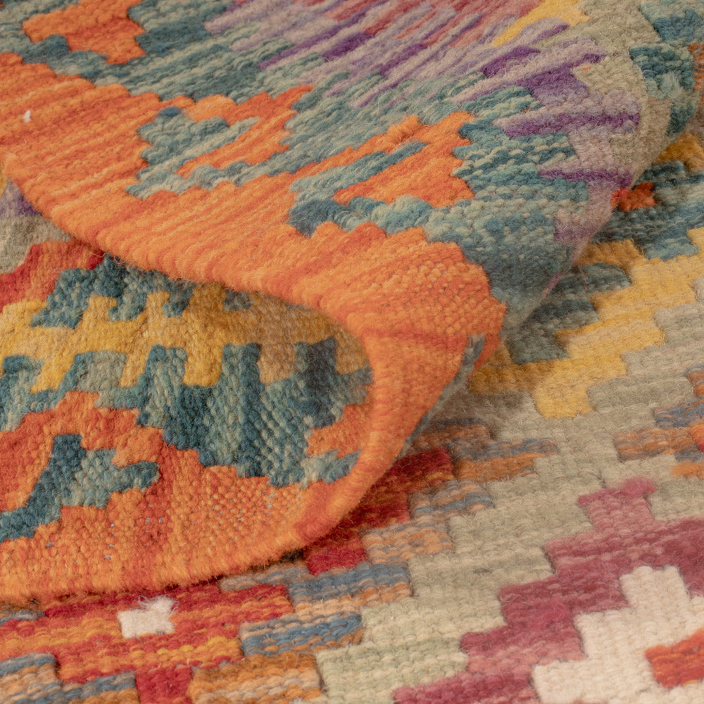 Kelim tapijt - Splash - 120 x 85 cm - veelkleurig