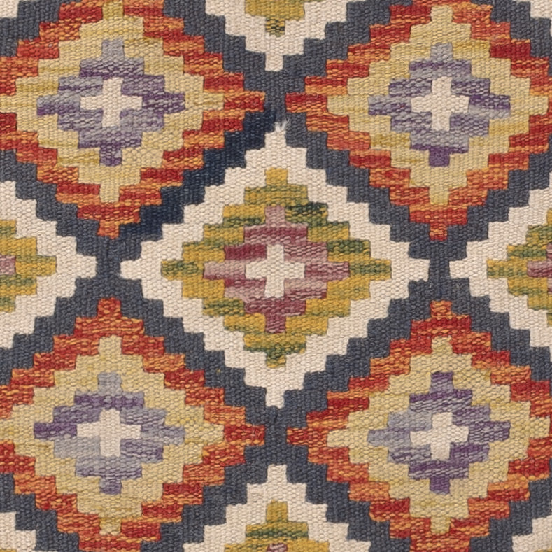 Kelim tapijt - Splash - 118 x 83 cm - veelkleurig