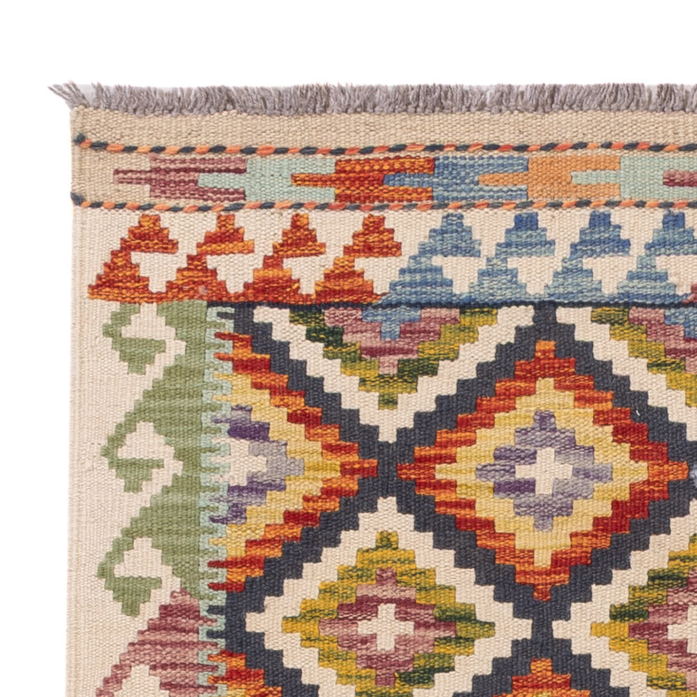 Kelim tapijt - Splash - 118 x 83 cm - veelkleurig