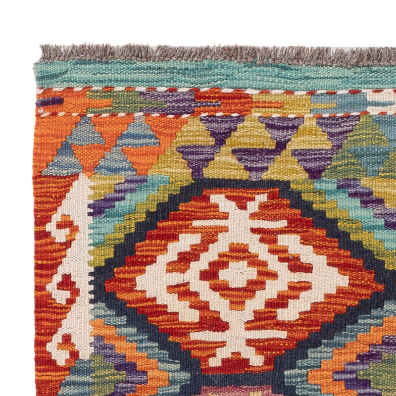 Kelim tapijt - Splash - 118 x 83 cm - veelkleurig
