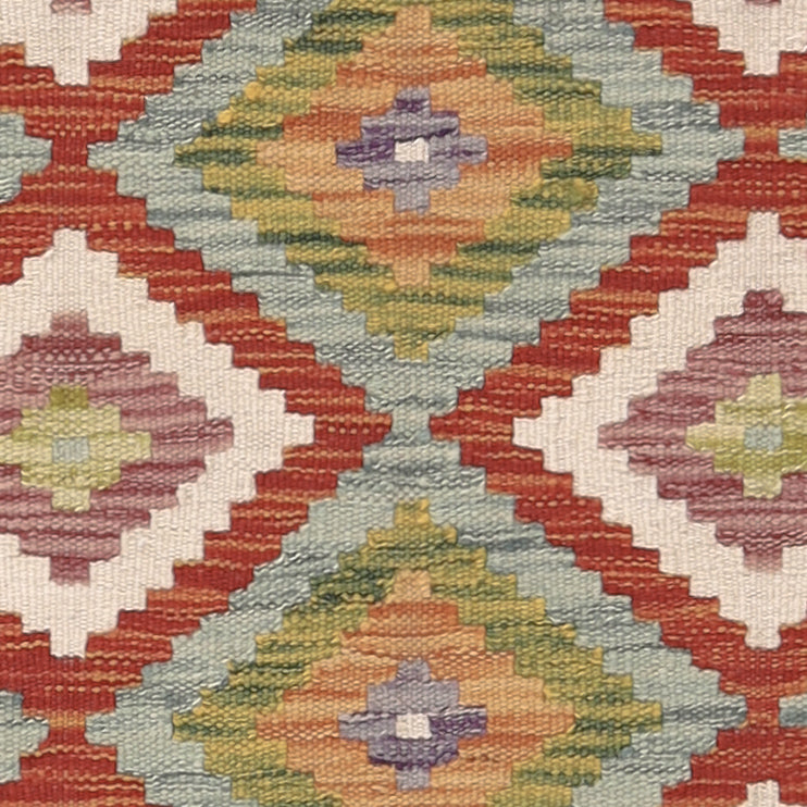 Kelim tapijt - Splash - 108 x 84 cm - veelkleurig