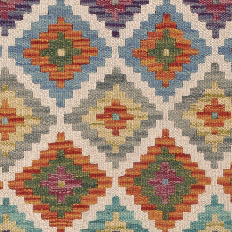 Kelim tapijt - Splash - 124 x 80 cm - veelkleurig
