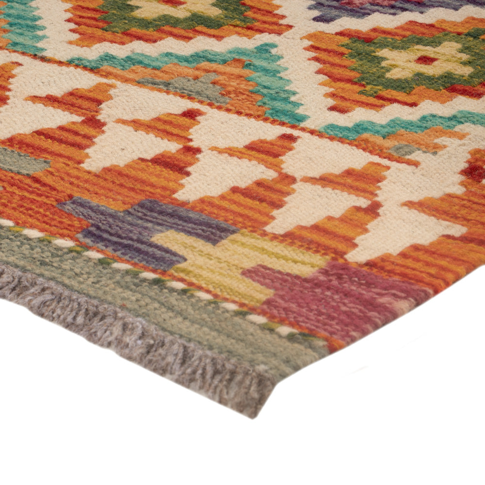 Kelim tapijt - Splash - 124 x 80 cm - veelkleurig