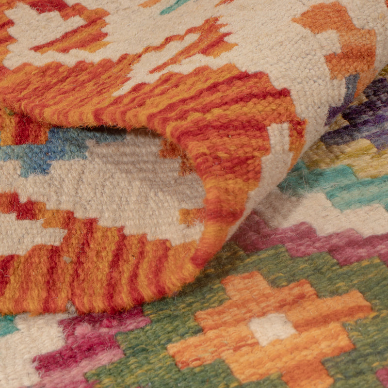 Kelim tapijt - Splash - 124 x 80 cm - veelkleurig