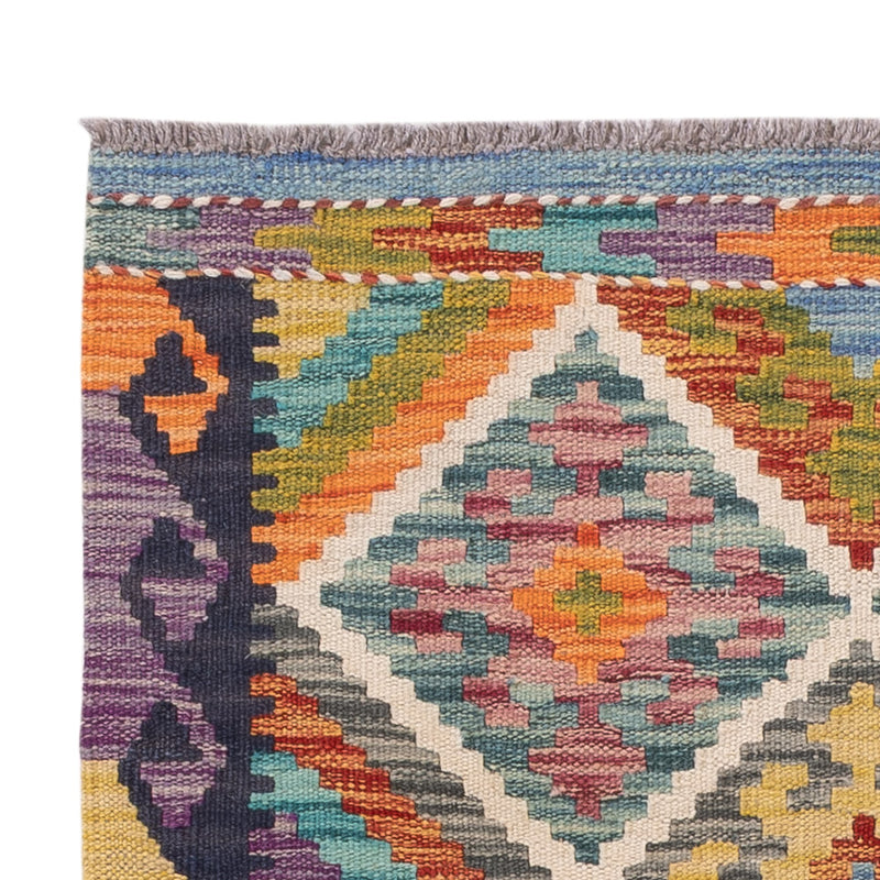 Kelim tapijt - Splash - 122 x 81 cm - veelkleurig