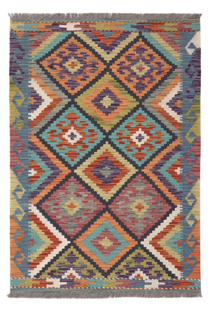 Kelim tapijt - Splash - 120 x 82 cm - veelkleurig