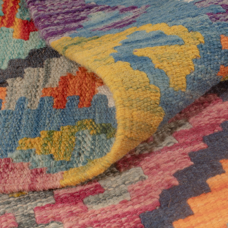Kelim tapijt - Splash - 120 x 82 cm - veelkleurig