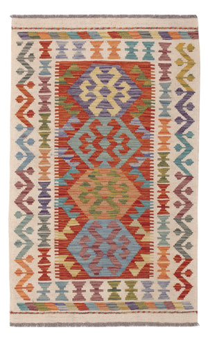 Kelim tapijt - Splash - 120 x 75 cm - veelkleurig
