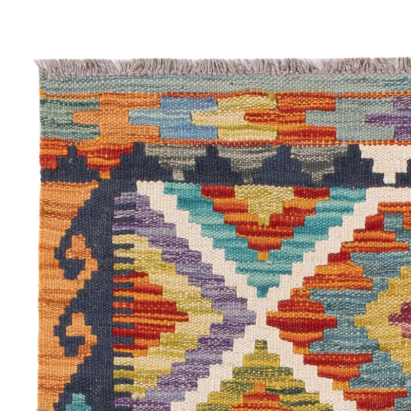 Kelim tapijt - Splash - 127 x 79 cm - veelkleurig
