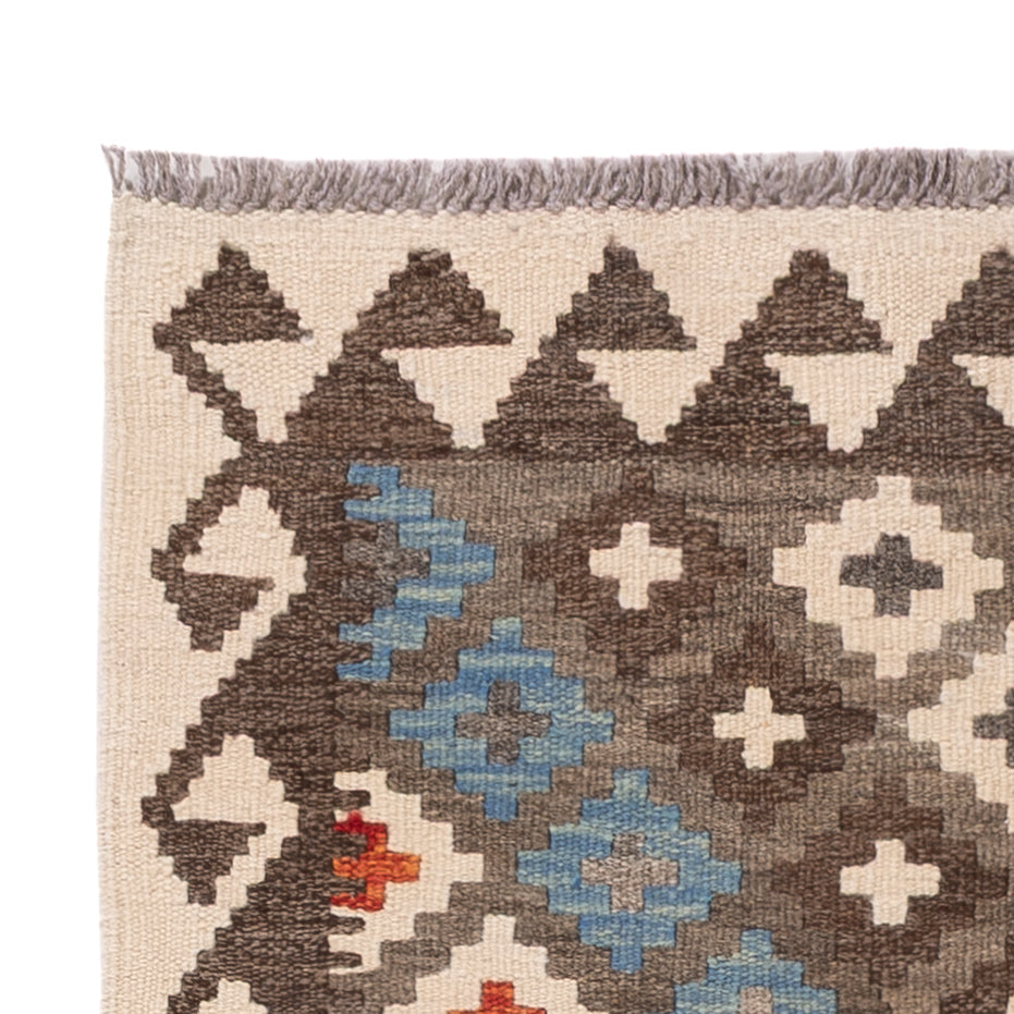 Kelim tapijt - Splash - 128 x 85 cm - veelkleurig