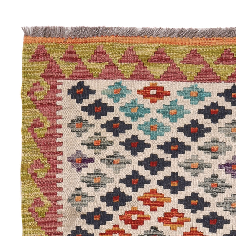 Kelim tapijt - Splash - 126 x 87 cm - veelkleurig