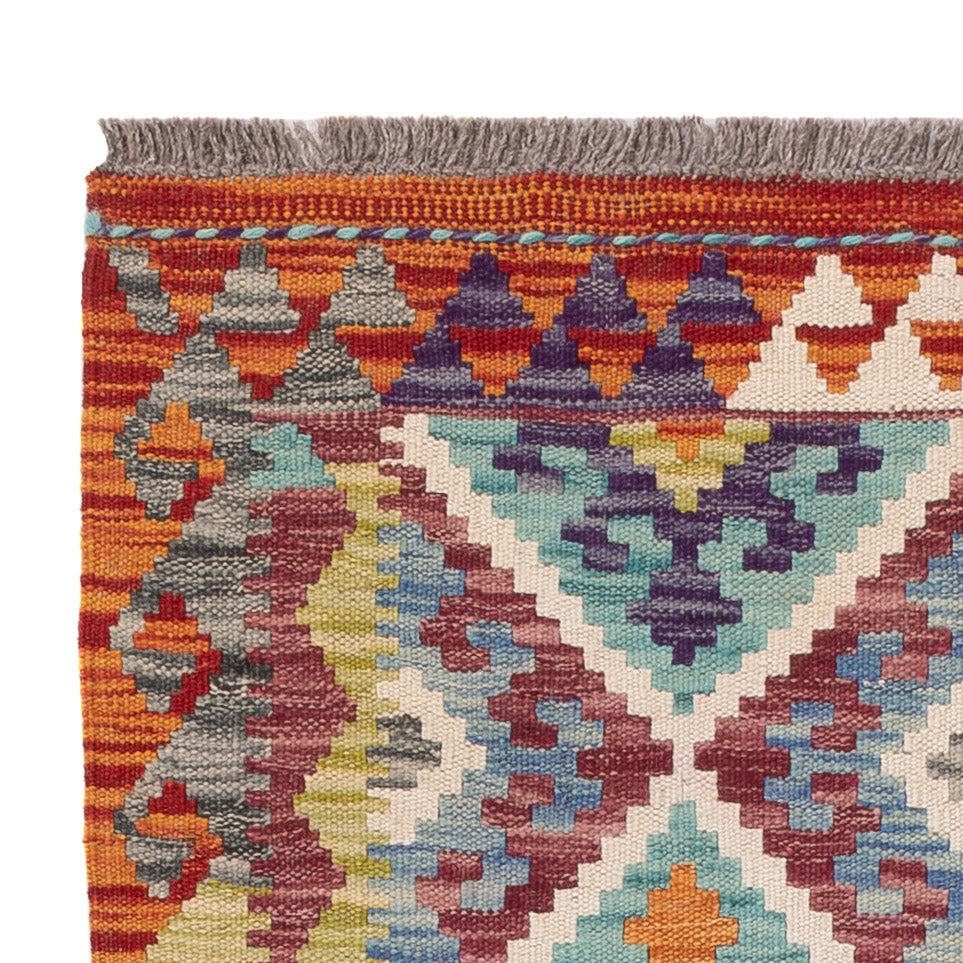 Kelim tapijt - Splash - 122 x 81 cm - veelkleurig