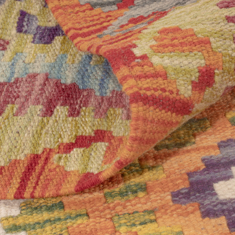 Kelim tapijt - Splash - 122 x 81 cm - veelkleurig