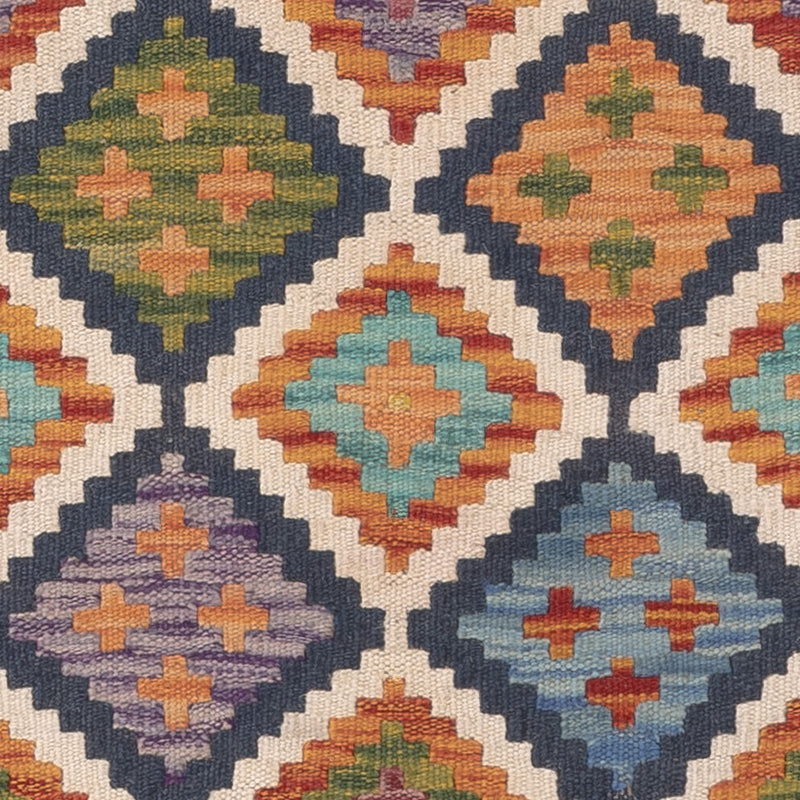 Kelim tapijt - Splash - 126 x 87 cm - veelkleurig