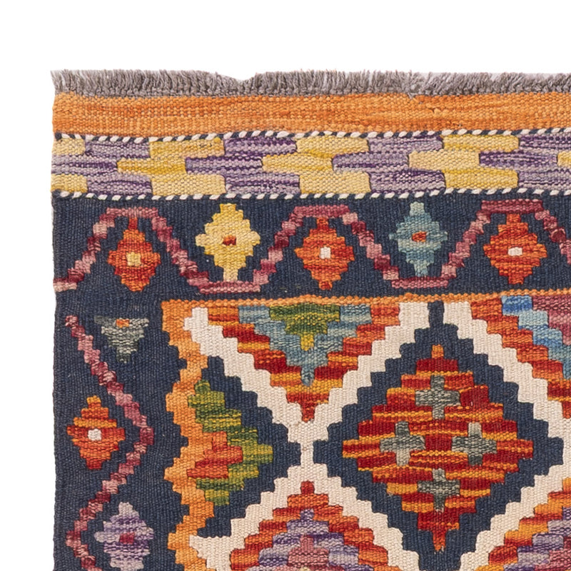 Kelim tapijt - Splash - 126 x 87 cm - veelkleurig