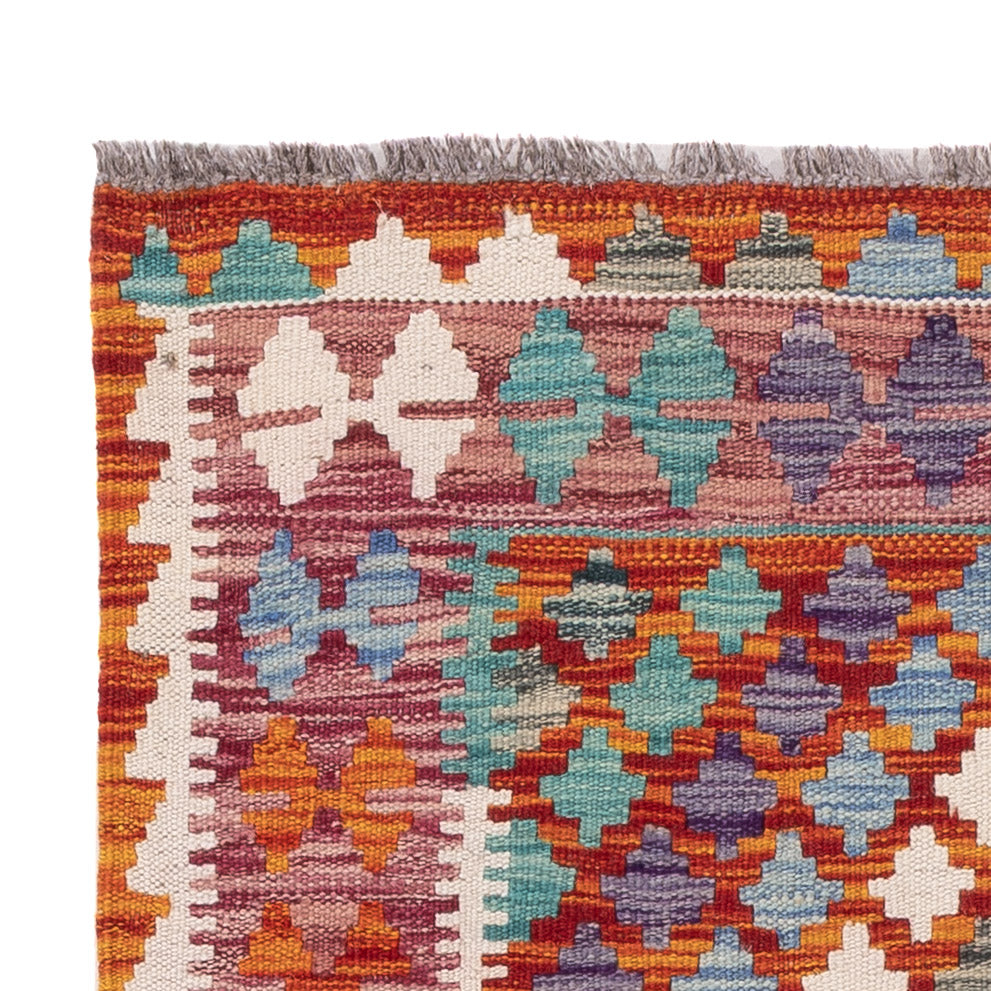 Kelim tapijt - Splash - 139 x 83 cm - veelkleurig
