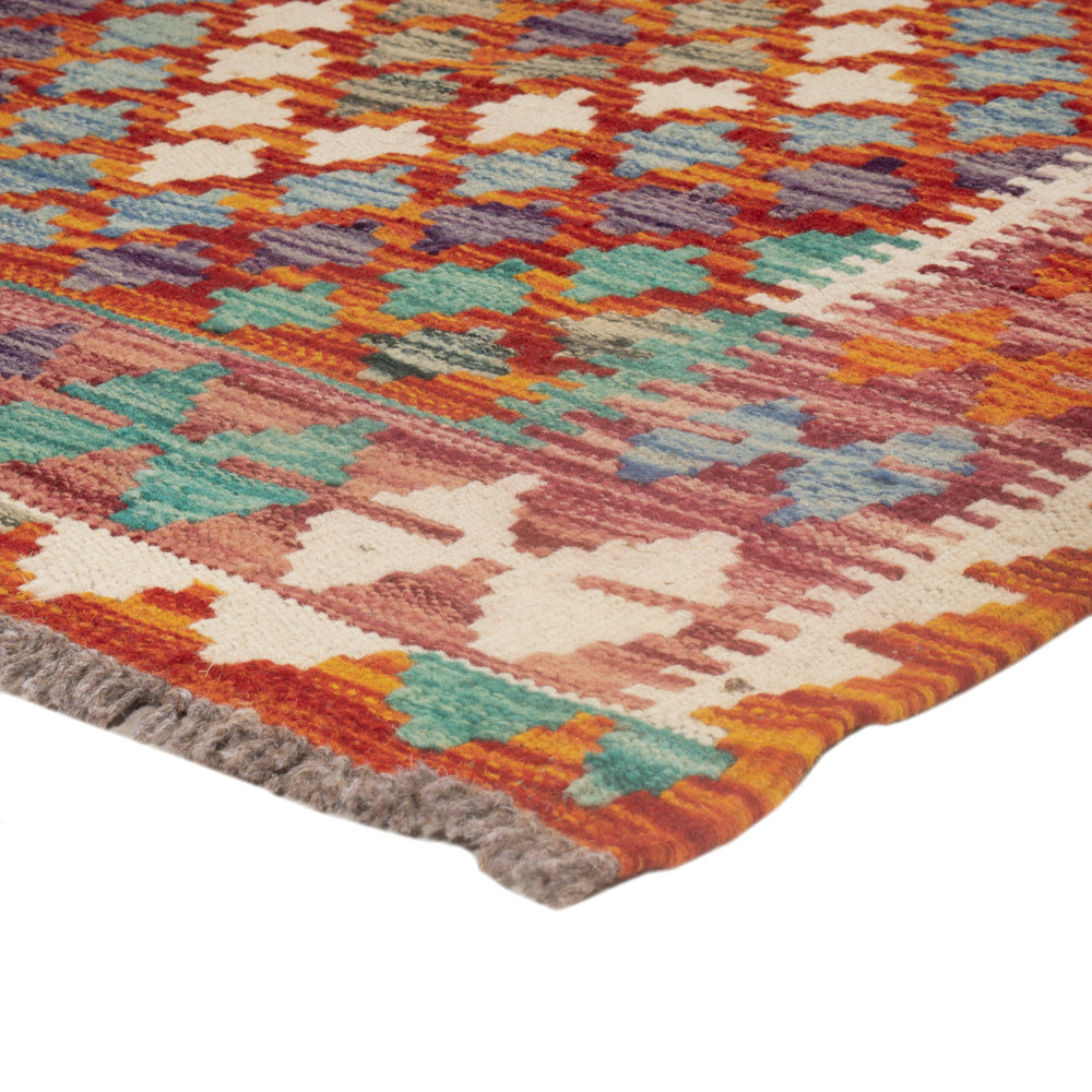 Kelim tapijt - Splash - 139 x 83 cm - veelkleurig