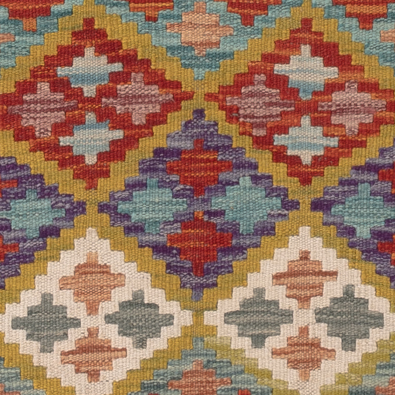 Kelim tapijt - Splash - 119 x 80 cm - veelkleurig