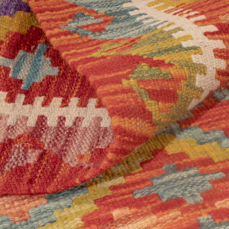Kelim tapijt - Splash - 119 x 80 cm - veelkleurig