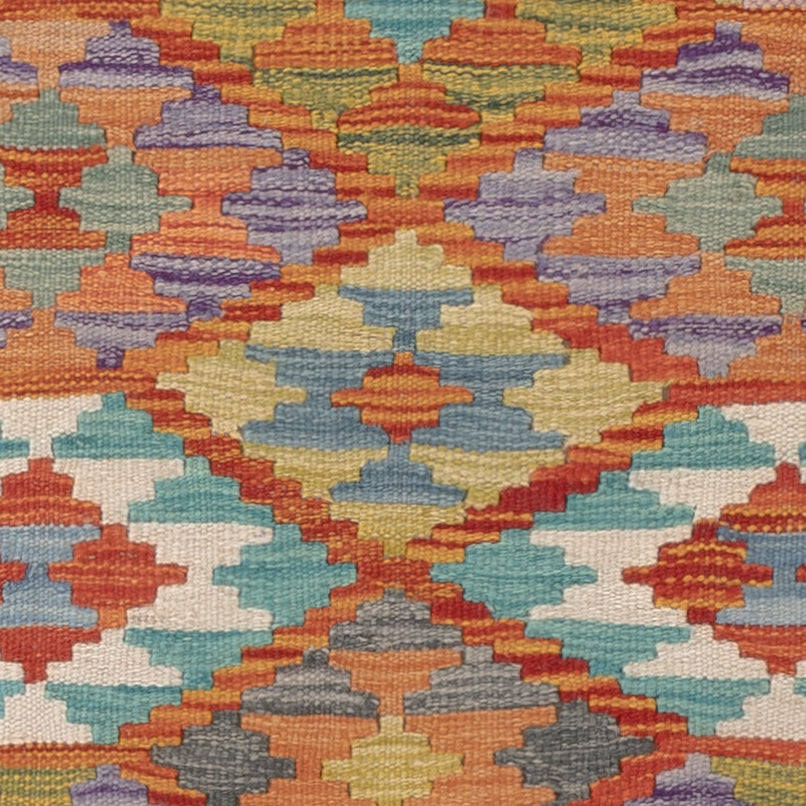 Kelim tapijt - Splash - 122 x 83 cm - veelkleurig