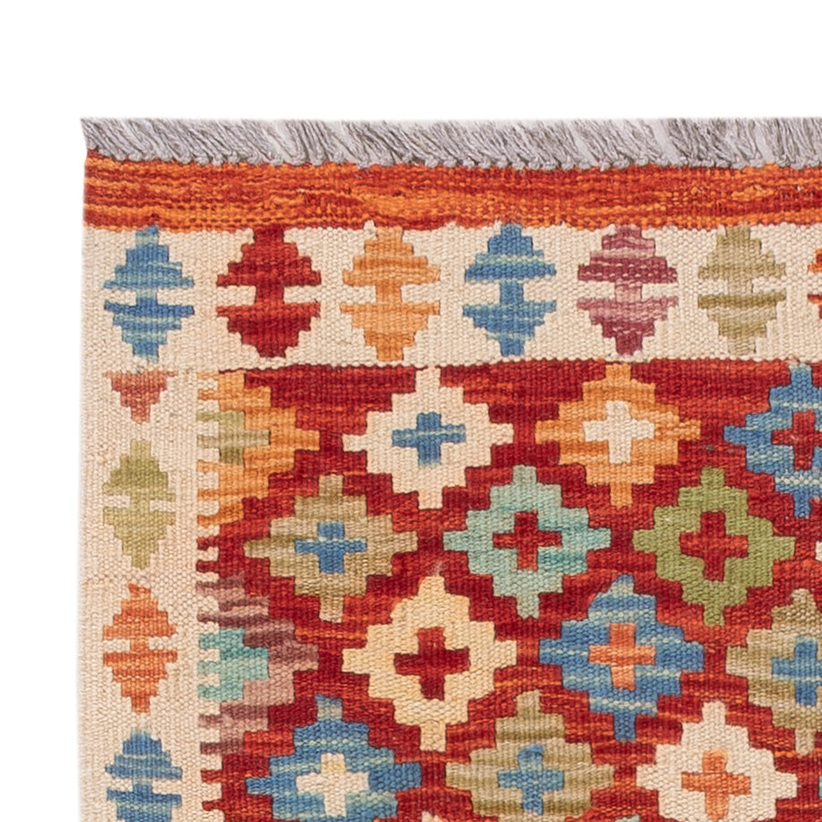 Kelim tapijt - Splash - 128 x 81 cm - veelkleurig