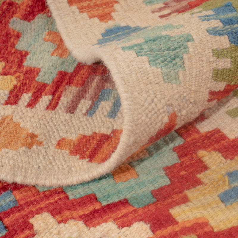 Kelim tapijt - Splash - 128 x 81 cm - veelkleurig
