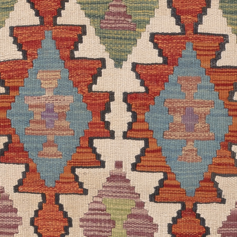 Kelim tapijt - Splash - 126 x 84 cm - veelkleurig