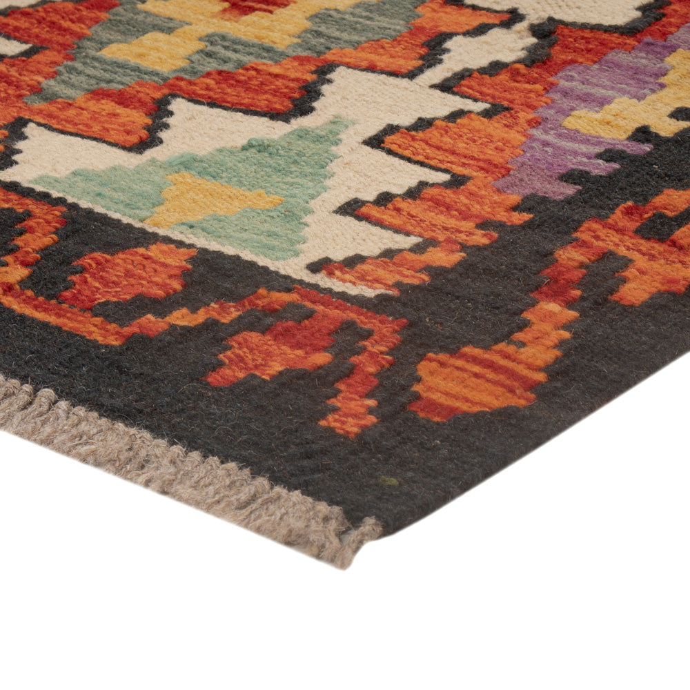 Kelim tapijt - Splash - 126 x 84 cm - veelkleurig