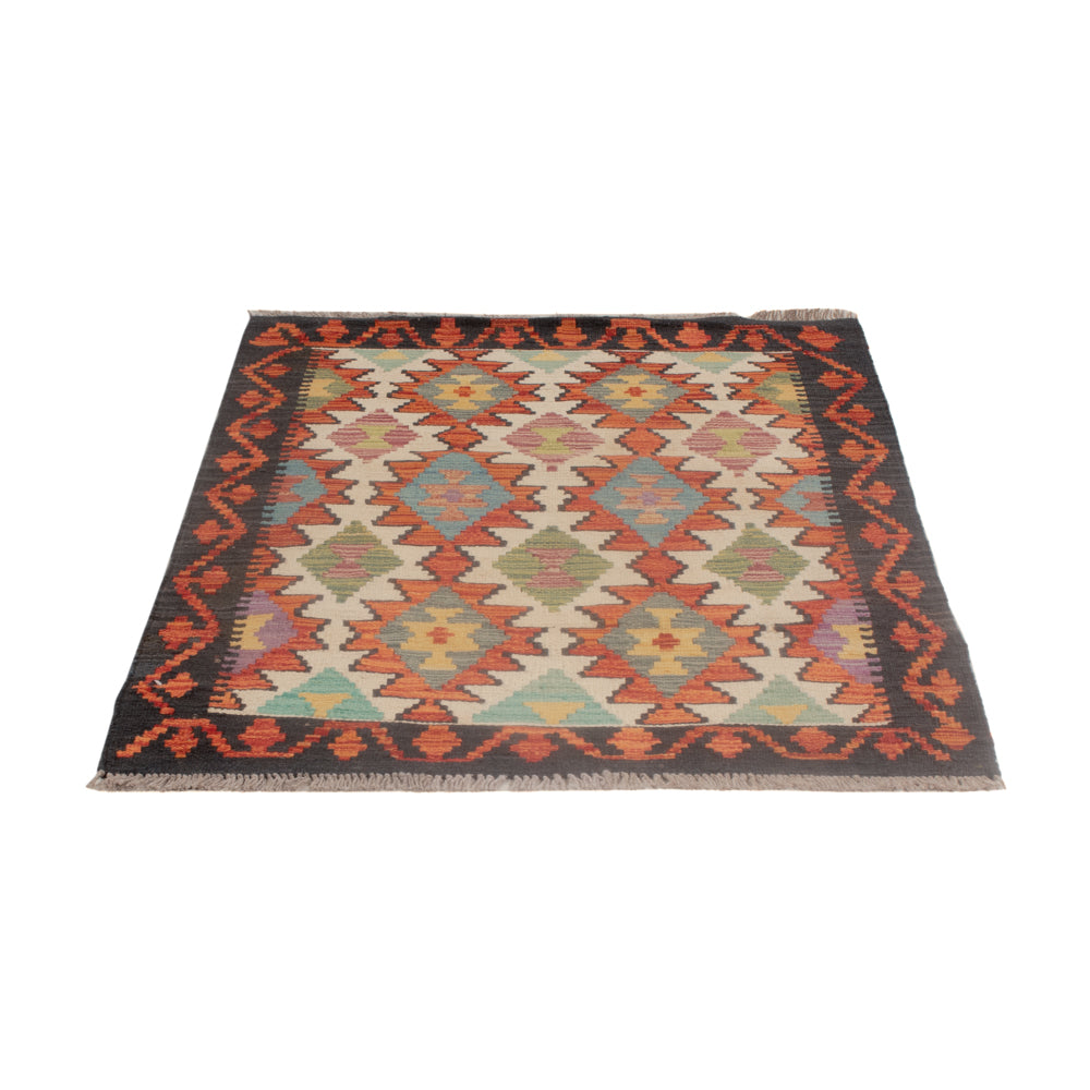 Kelim tapijt - Splash - 126 x 84 cm - veelkleurig