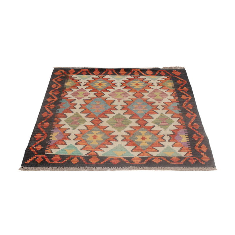 Kelim tapijt - Splash - 126 x 84 cm - veelkleurig