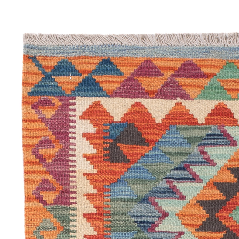 Kelim tapijt - Splash - 125 x 81 cm - veelkleurig
