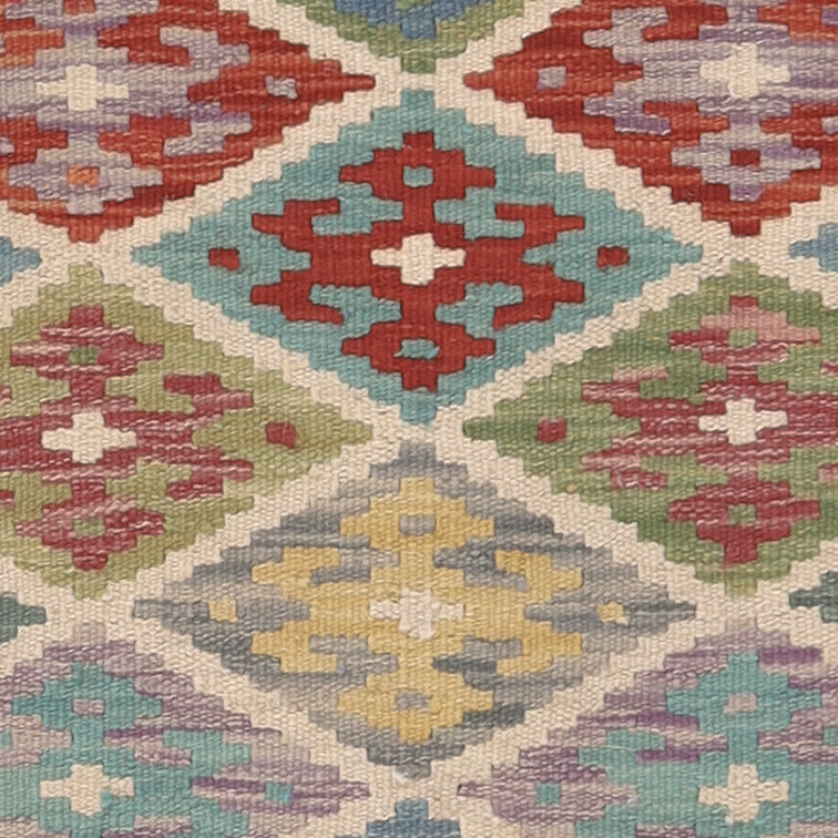 Kelim tapijt - Splash - 117 x 73 cm - veelkleurig