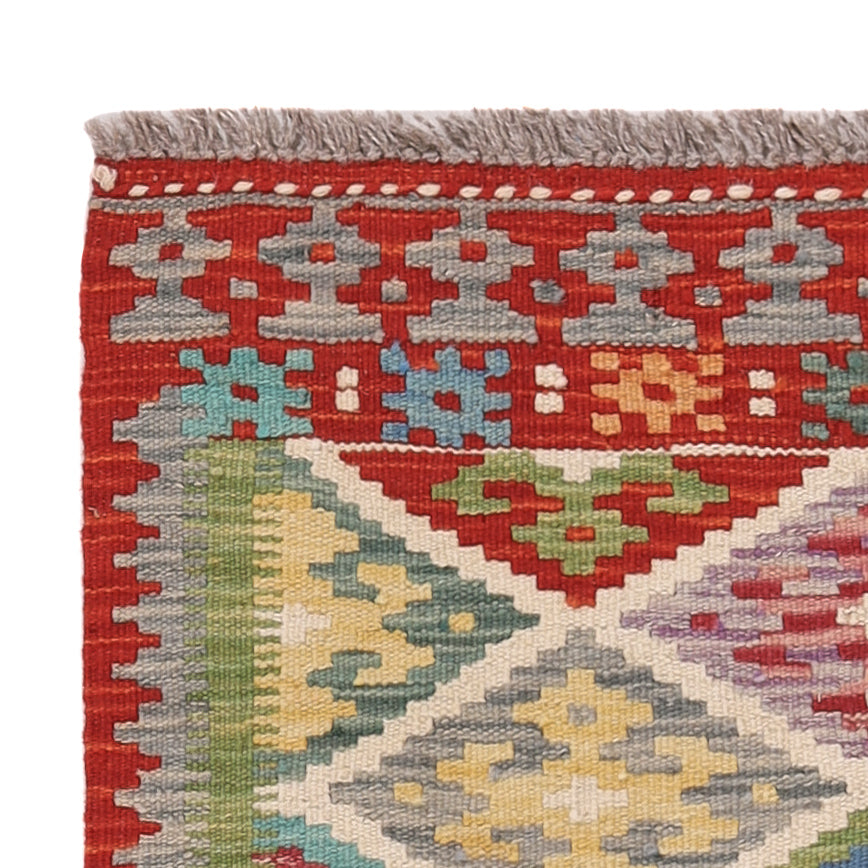 Kelim tapijt - Splash - 117 x 73 cm - veelkleurig