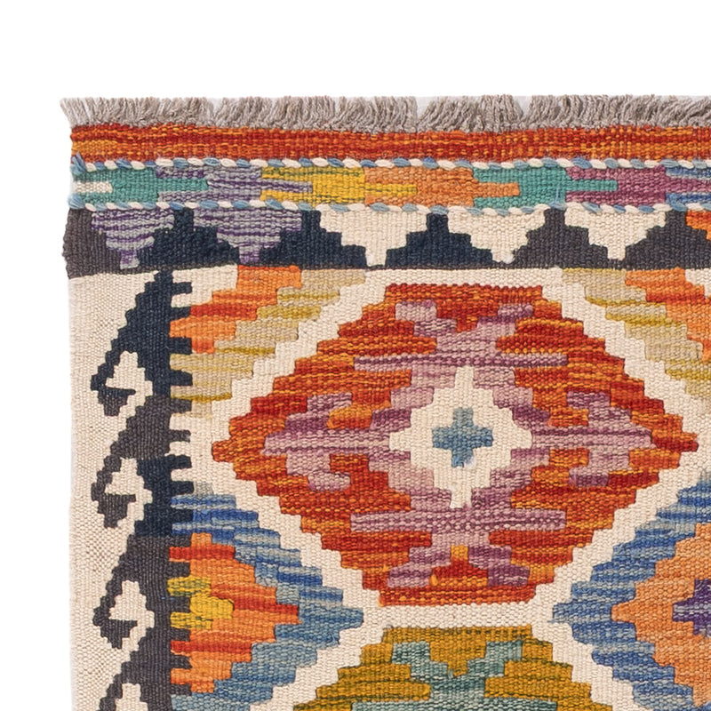 Kelim tapijt - Splash - 125 x 79 cm - veelkleurig