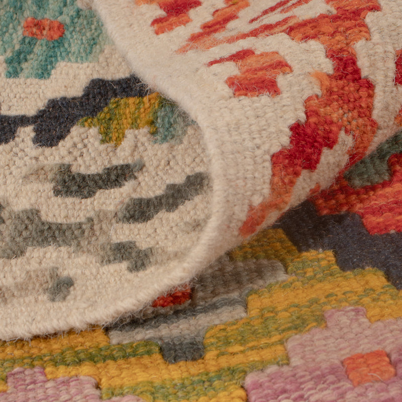 Kelim tapijt - Splash - 125 x 82 cm - veelkleurig