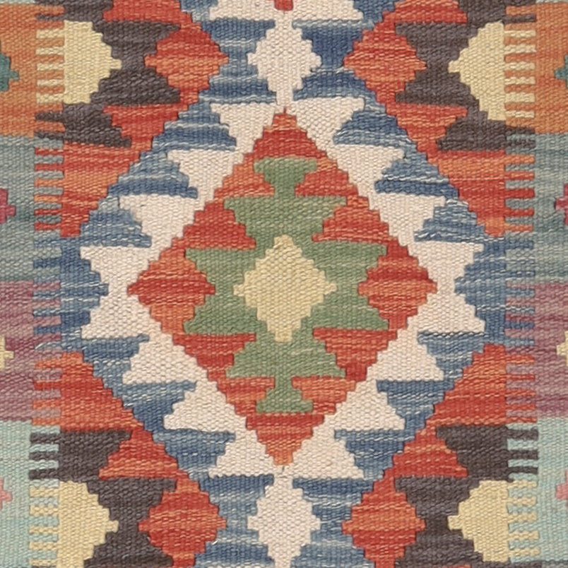 Kelim tapijt - Splash - 118 x 82 cm - veelkleurig