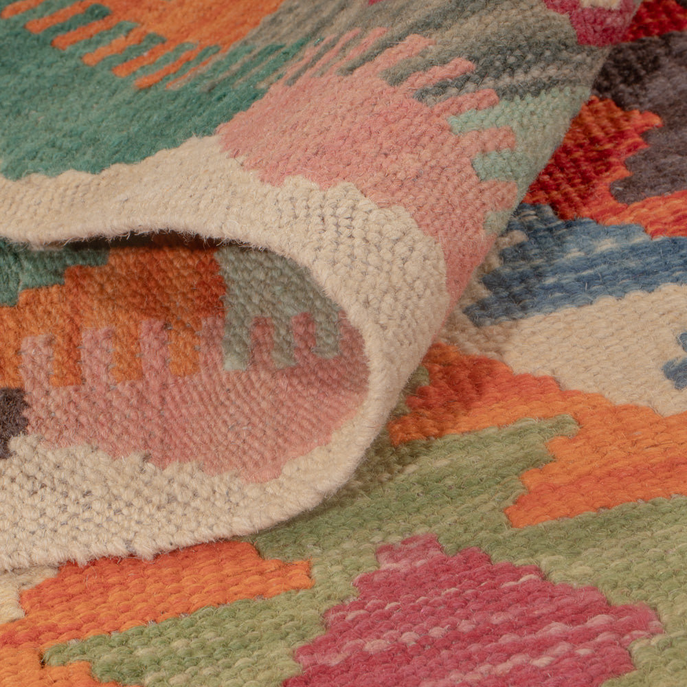 Kelim tapijt - Splash - 118 x 82 cm - veelkleurig