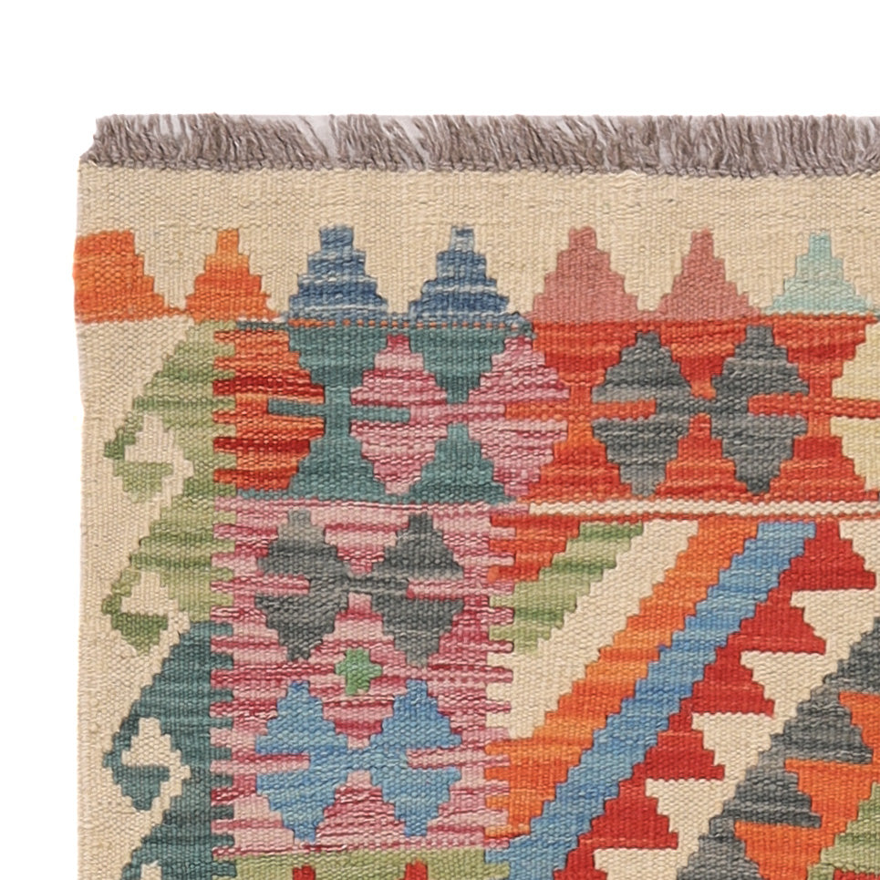 Kelim tapijt - Splash - 132 x 86 cm - veelkleurig
