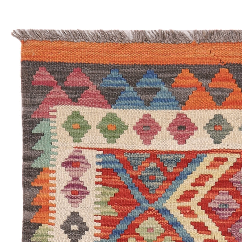 Kelim tapijt - Splash - 124 x 83 cm - veelkleurig