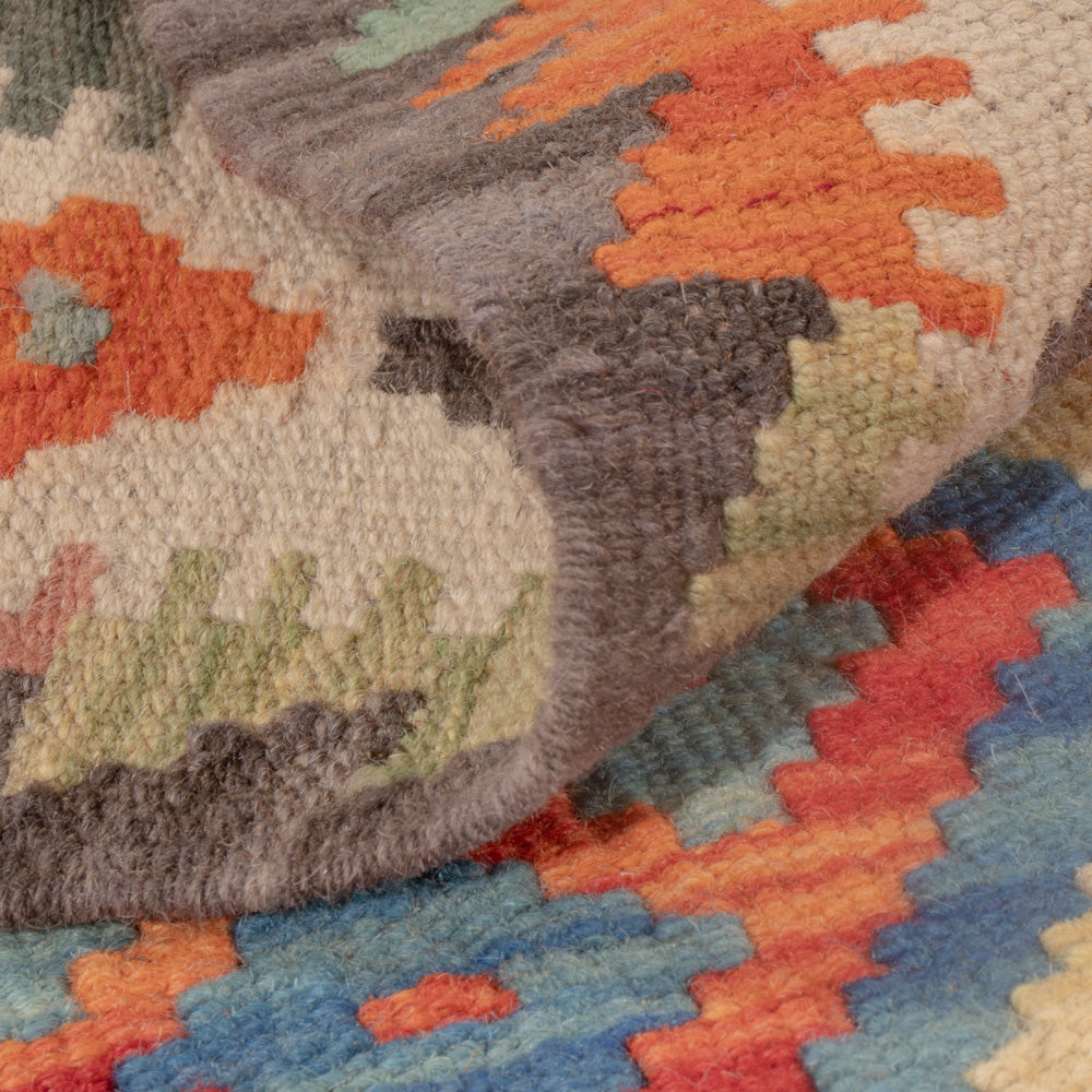 Kelim tapijt - Splash - 124 x 83 cm - veelkleurig