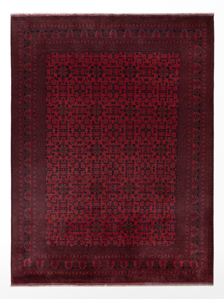 Afghan Teppich - Kunduz - 351 x 254 cm - rot