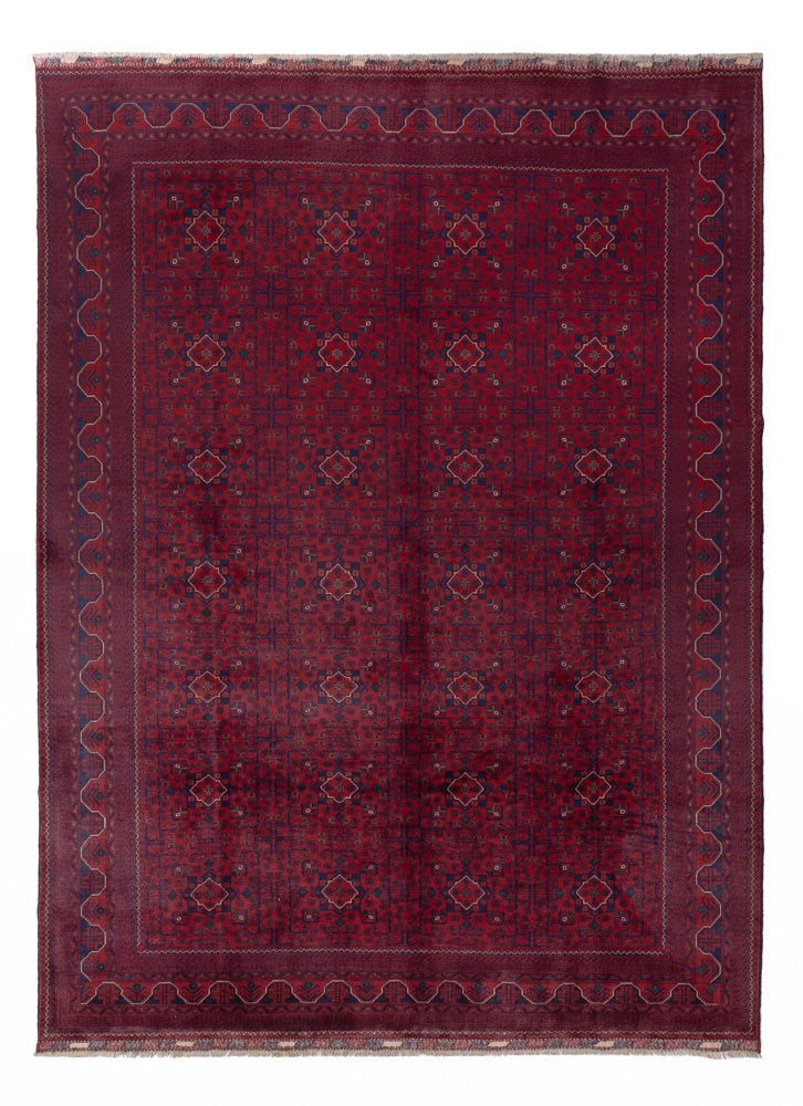 Afghaans tapijt - Kunduz - Koninklijke - 341 x 250 cm - rood