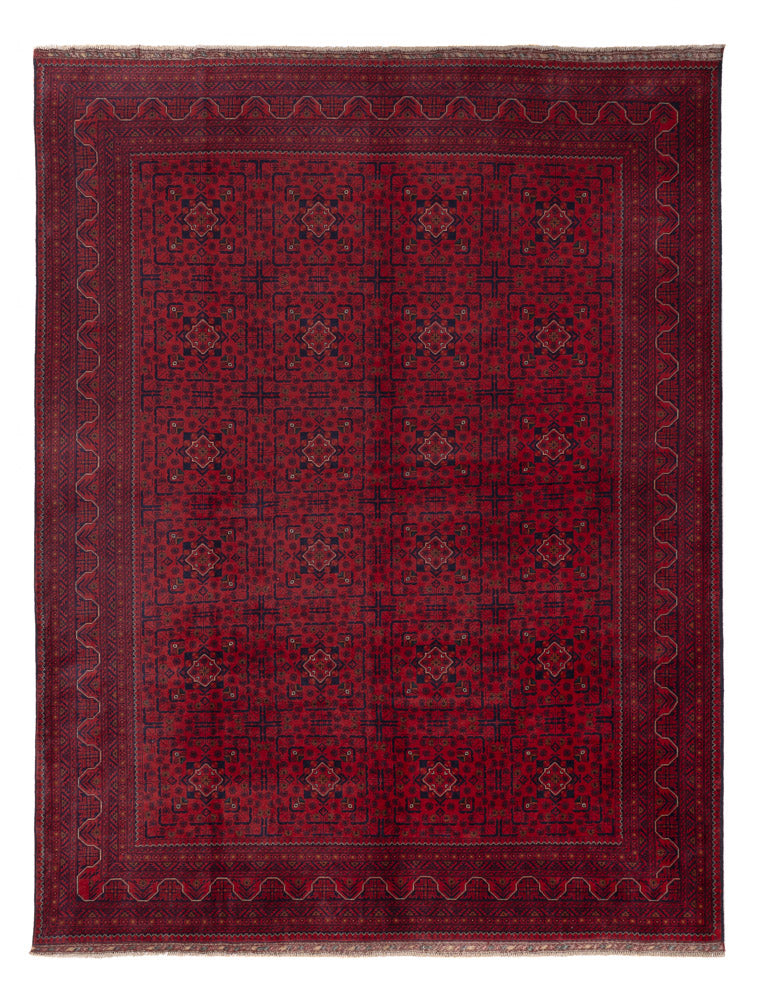 Afghaans tapijt - Kunduz - Koninklijke - 333 x 256 cm - rood