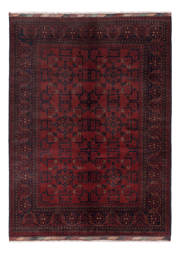Afghaans tapijt - Kunduz - 200 x 147 cm - rood