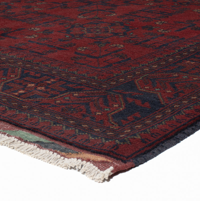 Afghaans tapijt - Kunduz - 200 x 147 cm - rood